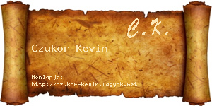 Czukor Kevin névjegykártya